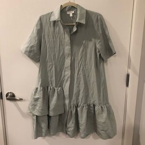 COPY - COS Women’s Mint Green Short Sleeve Dress, US 4